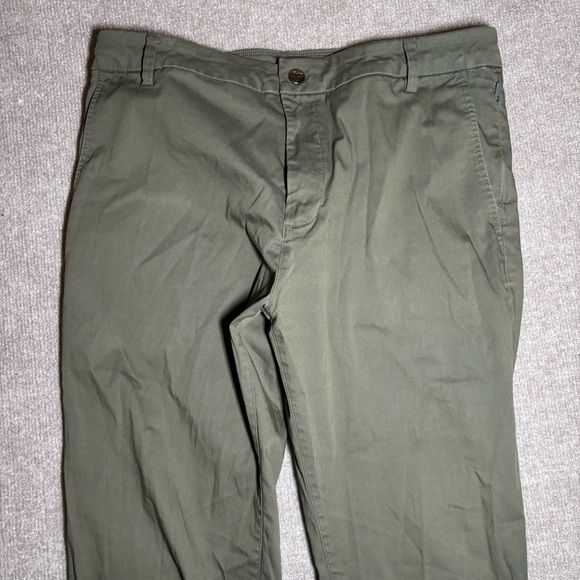Birddogs boomstick pants olive green stretch chinos 32x32 - Picture 2 of 16